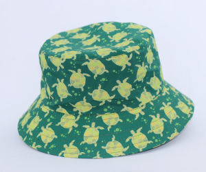 Football fan printed bucket hat mens all-cotton printed bucket hat in stock double-sided World Cup design