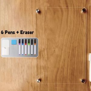 SG Gadget® Acrylic Magnetic Weekly Planner Calendar Note Board Magnetic Dry Erase Board for Fridge
