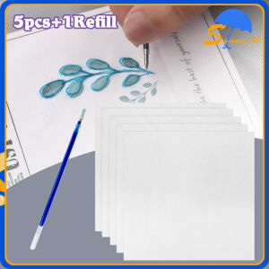 5pcs Water Soluble Embroidery Stabilizer/Kertas Bordir Water Soluble Untuk Stabilizer Bordir-25x25cm