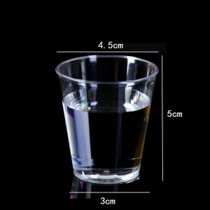 100-700PCS Mini 50ml Disposable Glass Clear Plastik Cups Plastic Shot Cup Transparent Wedding Birthday Party #20179