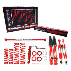 Toyota Fortuner Suspension Lift Kit 2 Inch 2015-Up | Front Shock Absorber Spacer Lift Kit | Heavy Duty Iron | Red | Off-Road 4x4 | TST-BZ008