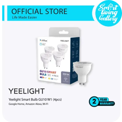 Yeelight Gu10 Smart Bulbs W1 (Multi-Colour) x 4 pcs