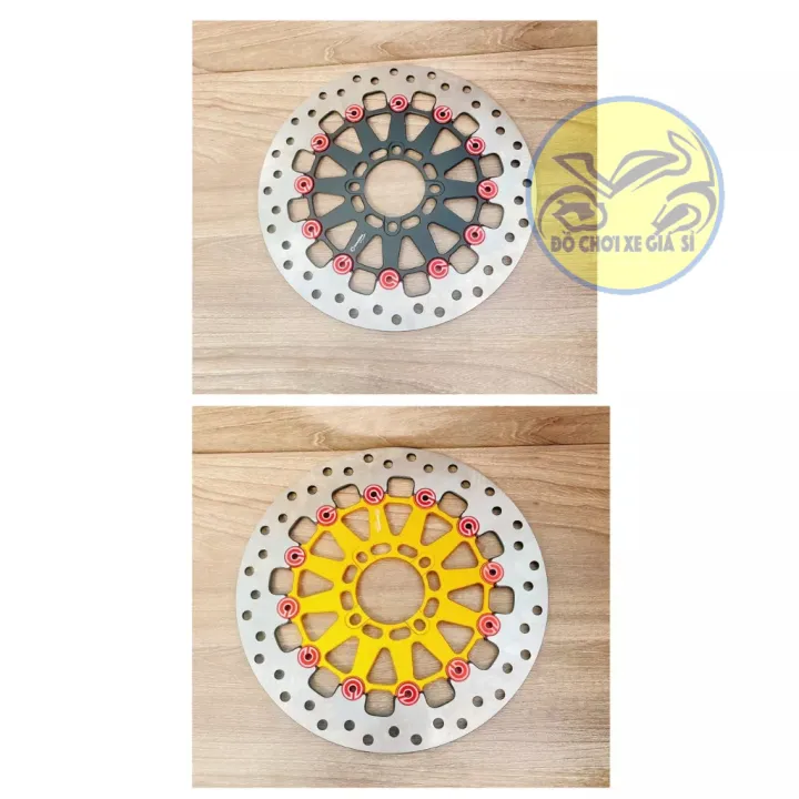 Đĩa Thắng BB V2 265mm 4 lỗ thông dụng các dòng xe máy màu đen, màu vàng ...