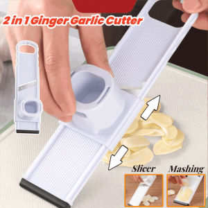 2 in 1 Multi Functional Ginger Garlic Slicer Cutter Grinding Grater Kitchen Tool
