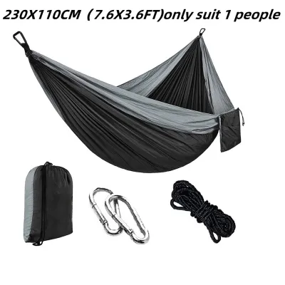 【230X110cm7.5X3.6ft】single hammock camping hammockhammock duyan military duyan swing indoor hammock