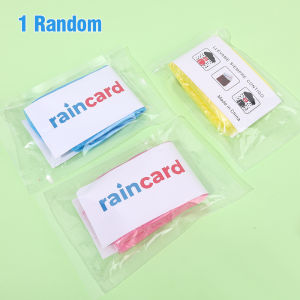 🔥Hot Sale🔥Portable Disposable Raincoat Foldable Keychain Ball Raincoat Waterproof Hood Outdoor Camping Fishing Mountaineering Emergency Raincoat Random Color