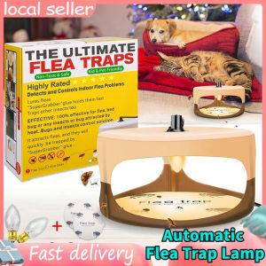TT HAPPY  Flea Trap Discs Sticky Dome Flea Trap Lamp Pest Control Kit Non-Toxic No Insecticides Pet Family Solve Fleas Troubles 跳蚤诱捕器 宠物家用跳蚤灯跳蚤粘捕器