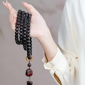 Soft-core old material black jade bodhi 108 Ethnic style beaded bracelets for men and women nine-eye dzi beads cultural accessories cross-border wholesale