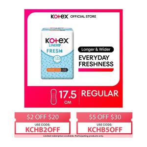 Kotex Fresh Panty Liners Longer And Wider
