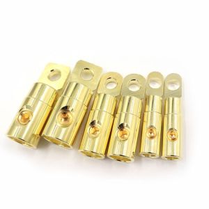 FLYING 0GA 4GA 8GA Car Audio Connector Brass O-Type Power Supply Reducer Durable Amp Input Reducer