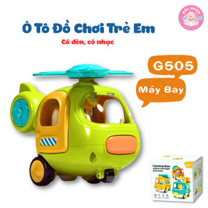 Ô tô đồ chơi trẻ em xe tải đồ chơi xe trộn bê tông xe xúc cát cho bé có nhạc vui nhộn Goodway