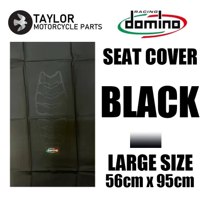 DOMINO LEATHER MOTORCYCLE SEAT PRESS WATERPROOF UNIVERSAL SEAT COVER OVERSIZE
