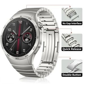 No Gaps Original Metal Strap for Huawei Watch GT4 46mm Stainless steel replaceable wristband Correa for Huawei GT4 46MM Bracelet2026