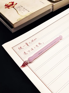 Short Glass Dip Pen Ergonomic Grip Calligraphy Dip Pen For Beginner Artist Writing Sketching Journaling Scrapbooking