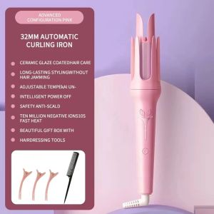 Automatic Curling Iron 32 mm Big Roll Anion Ceramic Hair Curler 4-Speed Adjustable Fast Heating Fashion Styling Tools2026