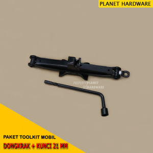 Paket Dongkrak Jembatan Mobil 2 Ton dan Kunci Roda Toyota 21mm
