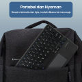 Keyboard Bluetooth 8 inch Dilengkapi dengan Touchpad Baterai Dapat Diisi Ulang G215. 