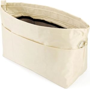 Tote Bag Wallet Organizer Bag Liner Shaper Divider Zipper 11 Compartment Bag