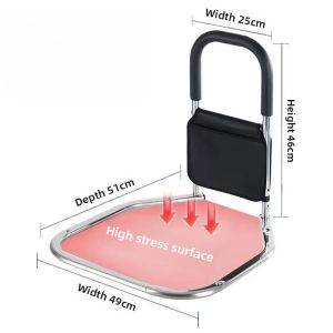 Bedside Safety Handrail Elder Patients Disabled Foldable Grab Bar Anti-Fall Guardrail Sofa Handrail Toilet Rail Assist Elderly Patients Disabled Sit To Stand Safety Grab Bar assist with the support frame bedside handrails railings