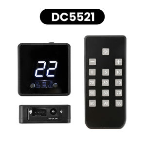 Điều khiển tốc độ PWM Quạt Diymore 4 dây với màn hình hiển thị kỹ thuật số và điều khiển từ xa bộ điều khiển DC 24V/12V/5V với sạc nhanh PD & QC