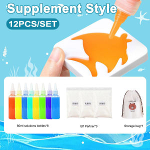 Magic Water Elf Set DIY  Slime Toys for Kids 3D Cean Mould Magic Water Toys Handmade Toys Gifts