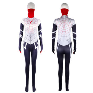 Popular spider silk Cindy Moon cos suit Marvel movie onesie cosplay female Spider-Man tights holiday gift