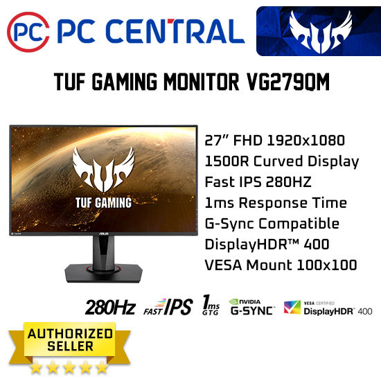 G Sync Asus Ips 280hz Asus TUF Gaming VG279QM HDR Gaming Monitor