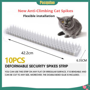 10Pcs Cat Scat Mat with Spikes Deterrent Mat Cat Repellent Mats Indoor Outdoor Anti Cat Dog