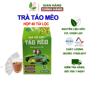 Trà túi lọc táo mèo Bảo Khang (hộp 40 túi) táo mèo khô đồ uống chống lão hóa giảm cân an toàn thải độc gan