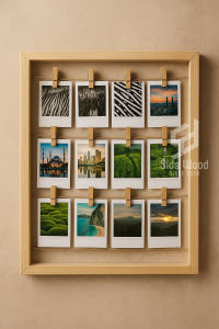 SidsWood [BP3040] Wooden Photo Frame 30x40 cm/ Bingkai Foto Kayu Dekorasi Dinding Album Foto Kayu Polaroid Gantungan Foto