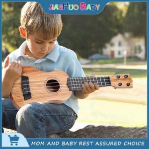 JiaShuo Baby Toy 1Pcs Learning Educational Gifts 26 35cm Kids Guitar 4 Strings Musical Instrument With Paddles Simulating Yukrili Musical Toy