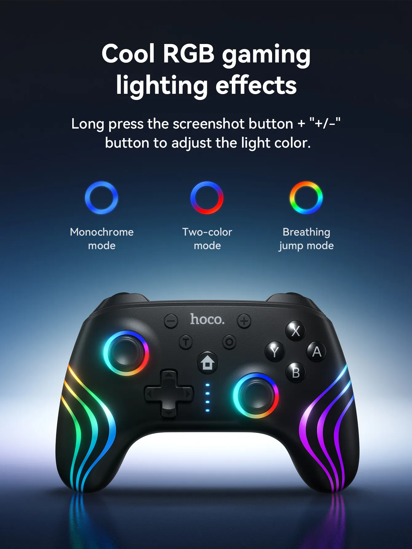 Hoco GA2 Unicorn Multi-function Wireless Game Controller description image 8