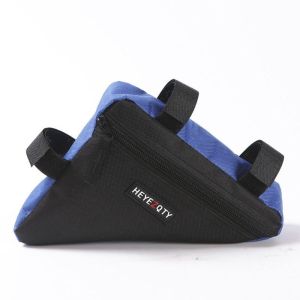 HIROCHAO Storage Bicycle Triangle Bag Polyester Ultra-light Saddle Frame Pouch Cycling Frame Front Bags Large Capacity Bike Beam Hanging Bag Cycling Outdoor Sports