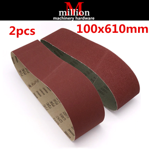 2pcs 100x610mm Sanding Belt Sanding Belts Sanding Belt Band Sanding Screen With Grit 60 to 400 Soft Cloth For Belt Sander