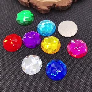 8 30mm Flatback Acrylic Rhinestones Faceted Round Gems Diy Garment Bag Phone Case Nail Art Embellishmentsdiy | Beg Kalis Air Telefon Bimbit Aksesori Berenang Multi Purpose High Grade Durability