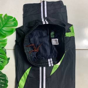 🔥พร้อมส่ง&COD🔥กางเกง ผ้าร่มแต่งแถบ SPORTสีสดใส  S M L XL 2XL 3XL เนื้อผ้าใส่สบายมีตาข่ายซับในขาว1