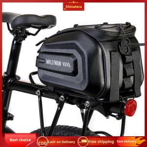 [Chinatera Malll] 4L Reflective Tail Bag Waterproof Cycling Pannier Pack for Outdoor Riding Travel