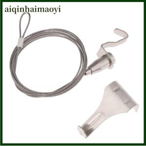aiqinhaimaoyi 0.5-2M Adjustable Art Display Hanger 304 Stainless Steel Wire Cable Hanging Kit for Gallery Paint Picture Ceiling Suspension