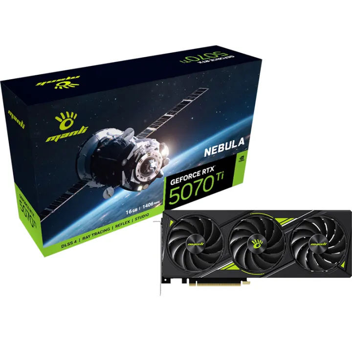 Manli Nebula GeForce RTX 5070 Ti 16GB GDDR7 Graphics Card