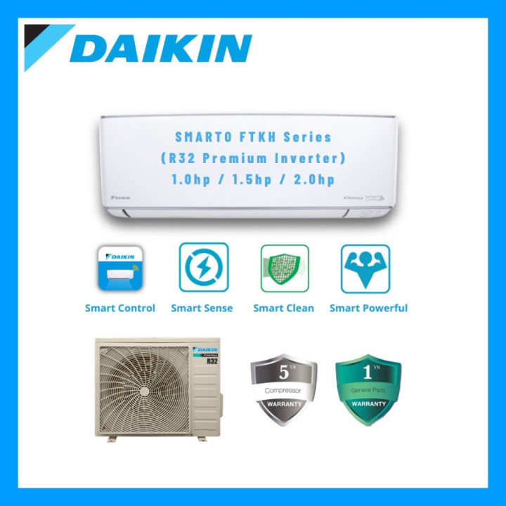 Daikin Smarto Ftkh Series R32 Premium Inverter Air Conditioner With