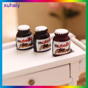 xuhaiy 3 cái mô hình thức ăn sốt sô cô la thu nhỏ 1:12 Nhà búp bê đồ chơi trang trí cảnh nhà bếp