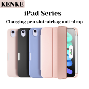 KENKE Bao iPad Tương Thích Với Apple iPad Mini 6th 8.3 Inch iPad Air 4 air 5 2022 iPad 2020 Pro 11 2021 Pro3 11 iPad 2020 Pro 12.9 Pro5 12.9 Bao Ốp Thông Minh Mỏng Bao Thế Hệ Kèm Giá Đỡ Bút Chì Hỗ Trợ Sạc Bút Chì ốp Mềm Silicone TPU Chống Rơi