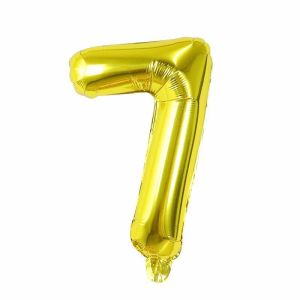 16 Inch - Gold Letters & Numbers Foiled ABC Balloons