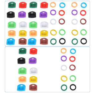 Waterproof Key Caps Cover In Variety Color For Simple Key Identification Effortless Key Organization Home And Office Use