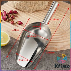 Stainless Steel Ice Scoop Ice Cream Crushed Shovel Candy Sugar Scooper Kitchen Tool