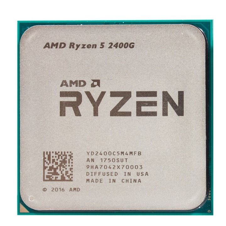 AMD Ryzen 2400G R5 2400G GHz Quad-Core Eight-Thread 65W CPU