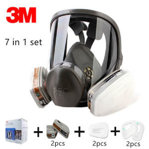COD 3M 6800 Full Face Facepiece Respirator face mash new design washable 7in1 Exhalation Valve+6001 Organic Vapor Cartridge+5N11 Filter+501 Filter Retainer 3m 6900 Free Shipping 3m facemask original big sale