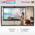 ViewSonic ViewBoard IFP7550-2 75 Inch 4K UHD Interactive Display - Touch Screen - 4 Way Split Screen ( IFP7550 ). 