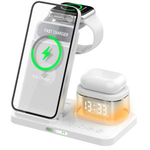 5 in 1 Fast Charging Dock Station For IPhone16 15 14 13 12 Samsung Apple Watch Airpods Pro iWatch Wireless Charger Stand