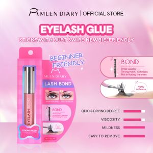MLEN DIARY Strong Hold Eyelash Glue Mascara Bond Long Lasting Waterproof Comfortable Quick Dry Lash Glue Makeup